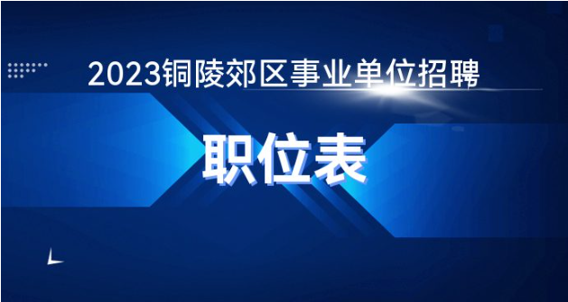 铜陵职位速递：最新招聘信息