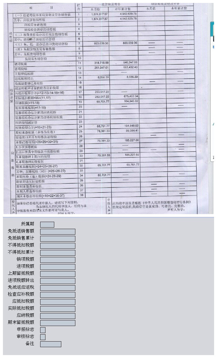 最新版增值税申报表格解读